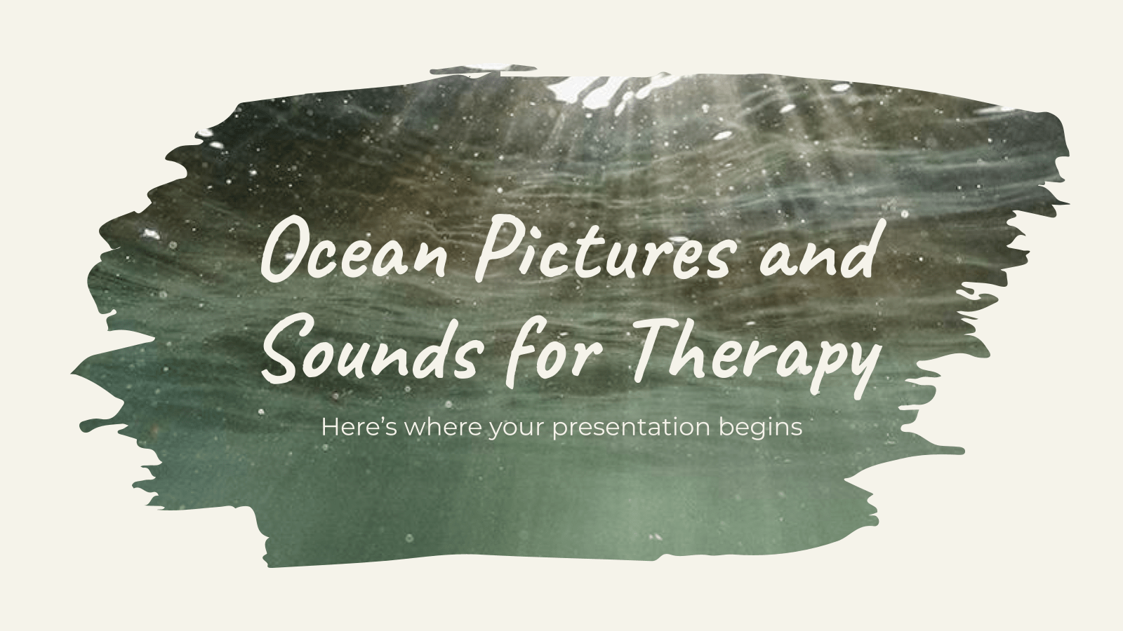 海洋图片和声音治疗PPT